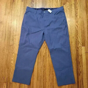 Gerry Men’s Venture Commuter Pant Stretch Fabric Leg Zip Pocket Blue 40 x 29